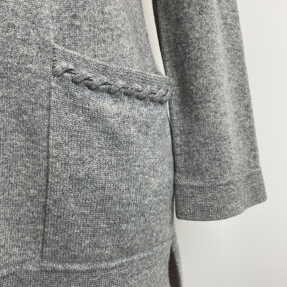 Tory Burch CASHMERE SAYRE TUNIC - GRAY MELANGE in Size S. - Picture 9 of 11